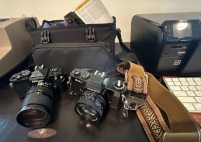Nikon F3 35mm camera and Yashica FX-3 Super 2000 35MM film SLR camera.