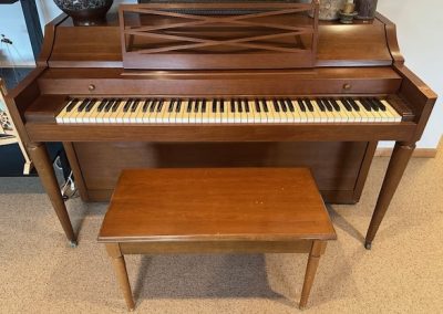 Vintage Baldwin Acrosonic spinet piano.